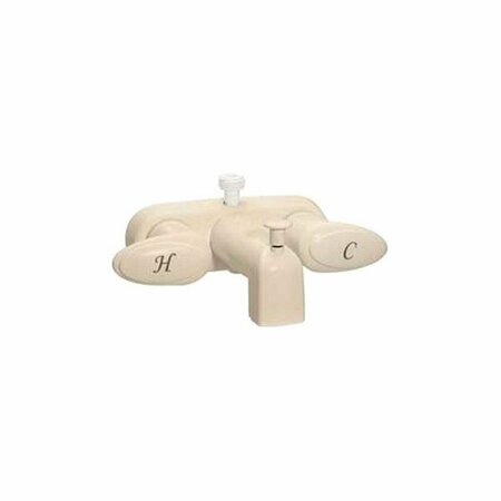SALLE DE BAIN USA 4 in. Tub with Shower D-Spud Faucet - Quarter Oval SA3024785
